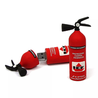 Cadeaux de promotion logo personnalisé usb stylo lecteur 3D extincteur usb lecteur flash bouche d'incendie 16 go