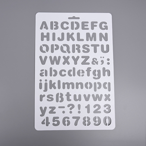 Xin bowen vente en gros en plastique creux lettre peinture Art dessin modèles <span class=keywords><strong>pochoir</strong></span> pour les enfants - Product Image 3