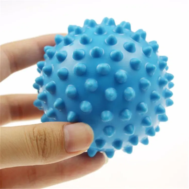 पुनर्वसन चिकित्सा स्वास्थ्य देखभाल खेल खिलौना Spiky सिलिकॉन मालिश गेंद
