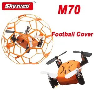 2.4GHz 6 Axis 4CH Skytech M70 Mini Pocket Drone Toys For Kids Helicopter 360D Eversion Quadcopter With Football Protective Cover