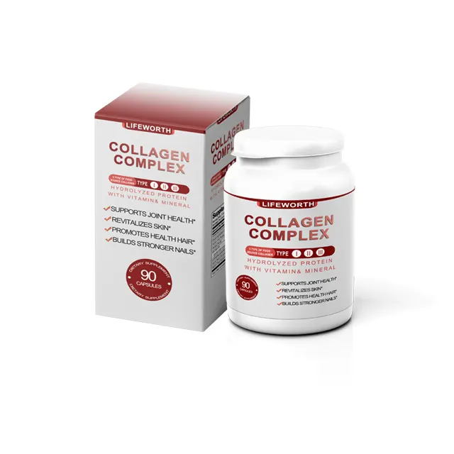 Lifeworth collagen peptide capsule with vitamin