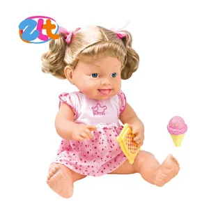 有趣的玩具 15英寸可爱的时尚娃娃婴儿吃冰淇淋