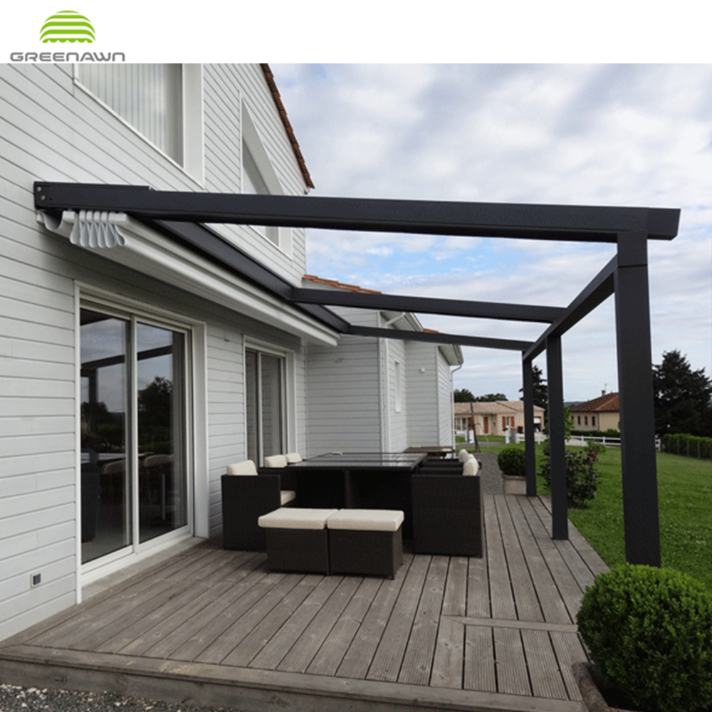 Moderne conception motorisé PVC rétractable toit Auvent systèmes