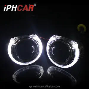 Car accessories IPHCAR S-max Led Halo Ring Mask Hid Bi Xenon Headlight H4 H7 Hid kit Suit for all car