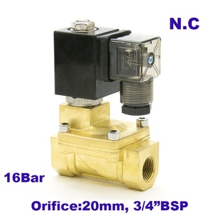 GOGO normalde kapalı <span class=keywords><strong>2</strong></span> yollu <span class=keywords><strong>Pilot</strong></span> diyafram pirinç elektrik 12v 24v Dc 110v 220v su hava Solenoid vana <span class=keywords><strong>3</strong></span>/4 "BSP 20mm PX-20 NBR - Product Image 2
