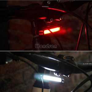 Phare LED rouge <span class=keywords><strong>Rechargeable</strong></span> par USB, Flash, feu arrière <span class=keywords><strong>de</strong></span> vélo, <span class=keywords><strong>lampe</strong></span> <span class=keywords><strong>de</strong></span> sécurité - Product Image 5