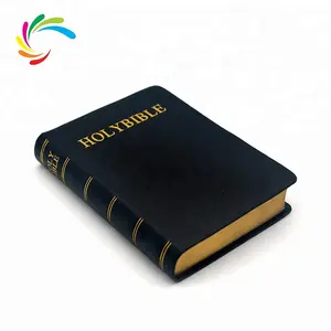 2018 super setembro fabricantes impressão luxo de bordas de ouro da bíblia impressão do livro