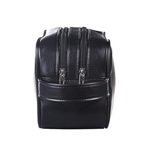 <strong>Men</strong> Business Travel for <strong>Bag</strong> with Soft Handle Portable Shaving Dopp Kit Organizer <strong>Wash</strong> <strong>Bag</strong> PU Material - Product Image 5
