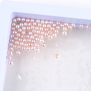 2-3mm दौर ताजे पानी मोती के साथ आधा-drilled छेद - Product Image 1