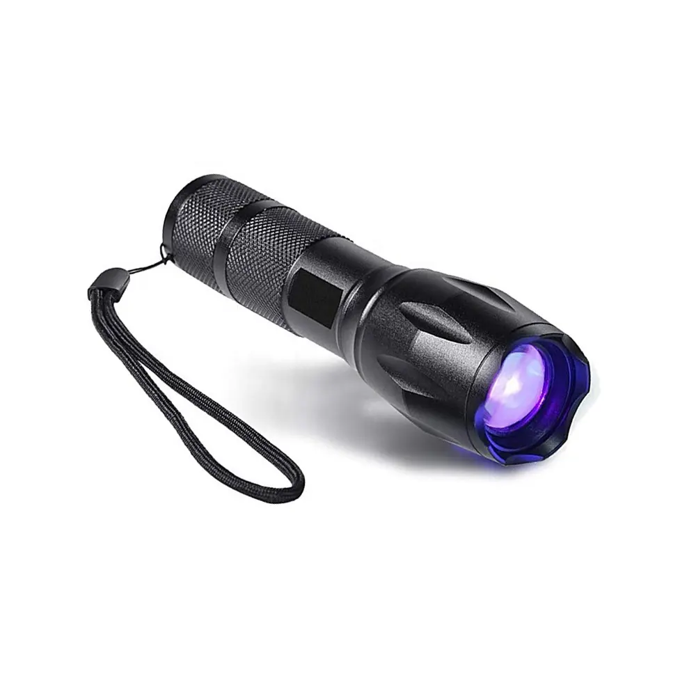 365nm UV-LED-Taschenlampe Cat Urine Pet Stains Bett detektor Ultravioletter Bernstein detektor 395nm Handheld Tragbare Schwarzlicht-UV-Taschenlampe