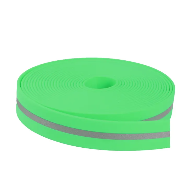 Groothandel Hoge Kwaliteit Zichtbaarheid Duurzaam Plastic Band Synthetische Pvc Reflecterende Gecoat Singels Tape