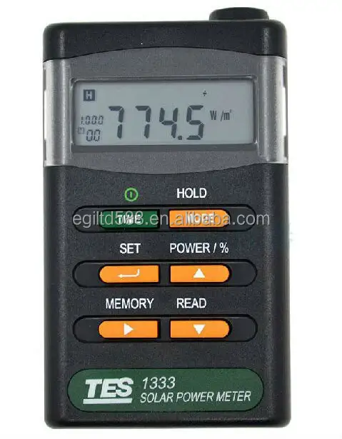 Handheld TES-1333 Solar Power Meter Digital Radiation Detector