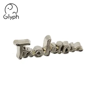 Label Wholesale Custom Metal Tag Brand Metal Label For Clothing