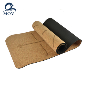 Tapete <span class=keywords><strong>de</strong></span> Yoga <span class=keywords><strong>de</strong></span> <span class=keywords><strong>Corcho</strong></span> con Diseño <span class=keywords><strong>de</strong></span> Madera y Yute Estampado con Motivos Naturales <span class=keywords><strong>de</strong></span> Alta Calidad - Product Image 4