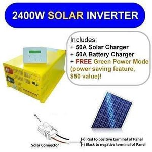 Inversor Solar de Onda Sinusoidal Pura de 2400W (Pico de 4.8KW), 24V 50A, Monofásico, Fuera de Red, 220V - Product Image 2