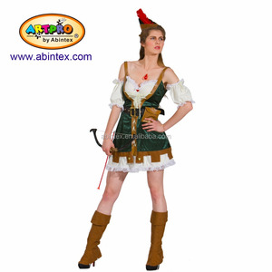 chinese dress ladies Adult Sexy Robin Hood Costume, Size: Medium, Green main image 0