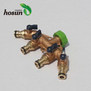 Collecteur de <span class=keywords><strong>robinet</strong></span> de jardin en laiton durable <span class=keywords><strong>avec</strong></span> connecteur rapide, diamètre 3/4'' - Product Image 3