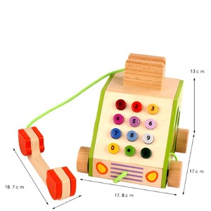 Giocattoli in Legno Multifunzione a Forma di <span class=keywords><strong>Telefono</strong></span> 3D Puzzle Vendita Calda - Product Image 3