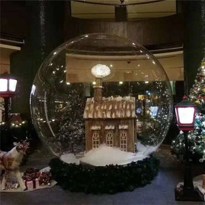 Outdoor Customized Color Inflatable Christmas <strong>Snowball</strong> 3m Diameter PVC Oxford with Air Blower for Events Snow Globe Display - Product Image 5