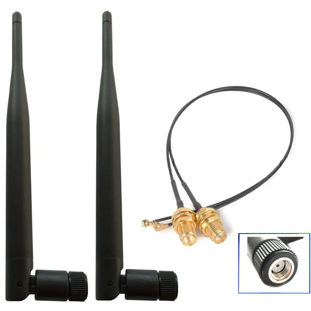 2,4 ГГц/5,8 ГГц 5dBi Внутренняя всенаправленная WIFI антенна Zigbee WiFi резиновая антенна