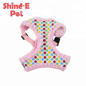 Encaje de color rosa pequeña arnés del perro y la correa del <span class=keywords><strong>chaleco</strong></span> de malla <span class=keywords><strong>para</strong></span> mascotas cachorro de gato - Product Image 1