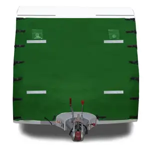 Green Caravan Front Window Cover for Towing and <strong>Screen</strong> Shield <strong>Protection</strong> with Reflective Strips <strong>Car</strong> Accessories <strong>Car</strong> Covers - Product Image 1