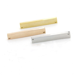 35mm de acero inoxidable pulido espejo rectángulo de resultados de la joyería de DIY encantos <span class=keywords><strong>Bar</strong></span> para la fabricación de pulsera - Product Image 4