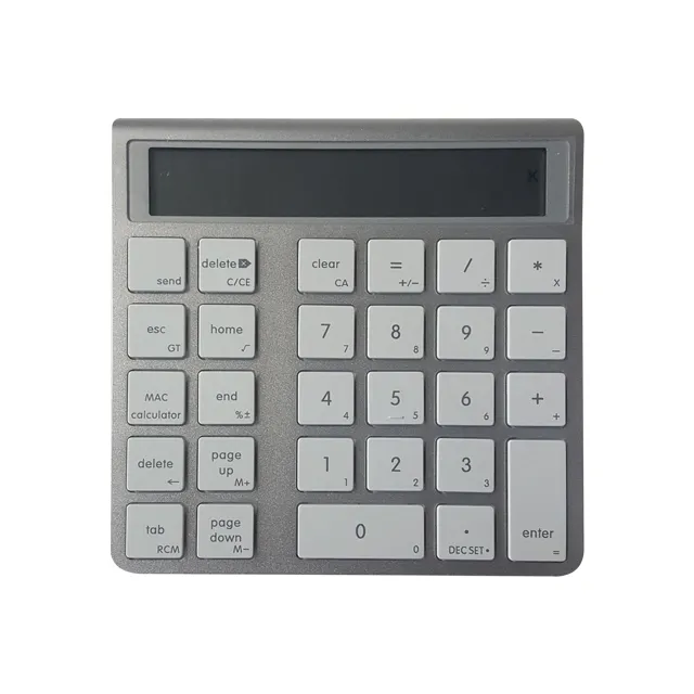 OEM lüks tasarım mac taşınabilir kablosuz bluetooth ince ekran mac klavye sayısal tuş takımı anahtar düğmeler