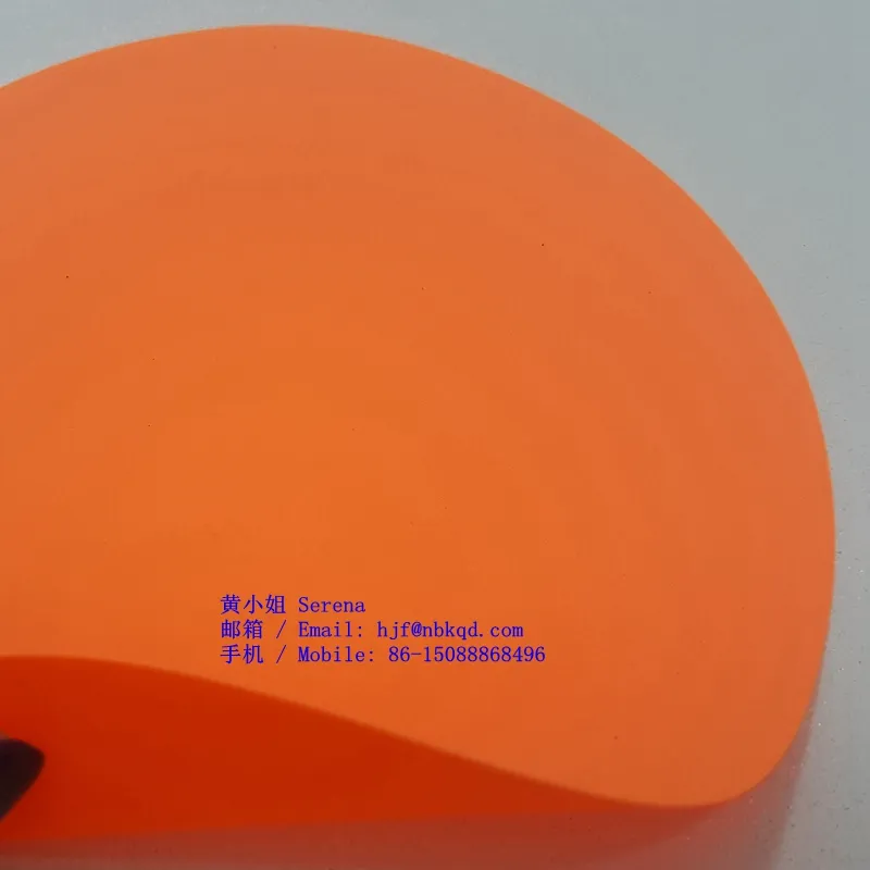 Laranja fluorescente PVC Nylon 210T Tecido para Natação Bóia