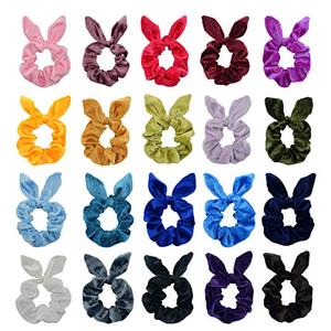Personalizzato velluto coniglio orecchio elastico scrunchy fiocco <span class=keywords><strong>per</strong></span> <span class=keywords><strong>capelli</strong></span> porta coda di cavallo <span class=keywords><strong>accessori</strong></span> <span class=keywords><strong>per</strong></span> <span class=keywords><strong>capelli</strong></span> 22 colori scrunchies <span class=keywords><strong>per</strong></span> ragazze - Product Image 1