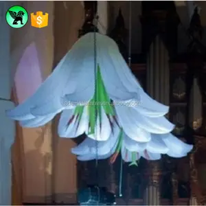 Topk — cône d'éclairage gonflable Tusk, pilier personnalisé de 3m avec lumière LED, décoration de fête de mariage, A753