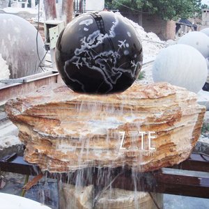 คลาสสิก <span class=keywords><strong>Elegant</strong></span> Hand แกะสลักหินในร่ม Rolling Ball น้ำพุ