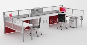 Nuevo moderno de estilo de oficina de vidrio paredes de cubículo (SZ-WS665) - Product Image 6