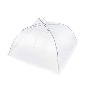 Couvre-aliments en maille pour utilisation en extérieur, parapluie de tente, filet garde les mouches, moustiques, idéal pour les fêtes, pique-nique et barbecue