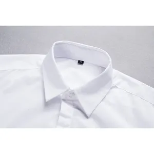 男性服シャツ男性用ホワイトフォーマルシャツ男性用ラウンドネックTシャツ