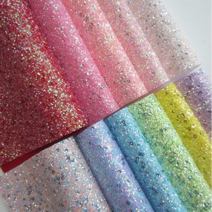 Wholesale A4 Size Chunky Glitter Fabric Sequin Faux <strong>Leather</strong> <strong>Sheets</strong> for Bags Hairbows Shoes Furniture Accessories Crafts - Product Image 2