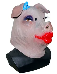 speelgoed obsolutely sidesplitting latex grappig varkenshoofd masker voor carnaval