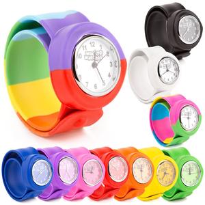 I bambini Delle Ragazze Dei Ragazzi Dei Bambini Wacky <span class=keywords><strong>Orologi</strong></span> Snap On Vigilanza di Schiaffo - Product Image 1