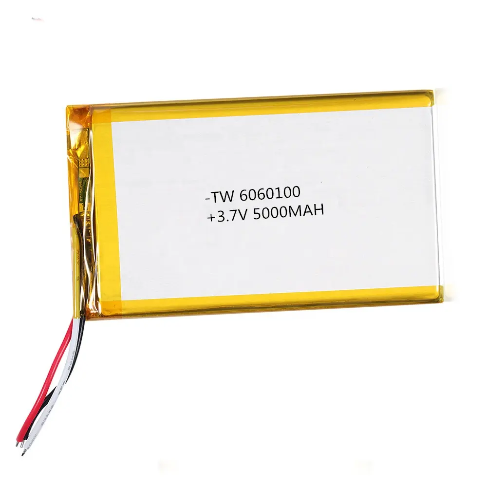 Pin Lipo Dung Lượng Lớn Có Thể Sạc Lại Được Pin 3.7V 5000Mah 6060100 Li Polymer Cho Ngân Hàng Điện