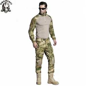 米軍制服シャツパンツで膝パッドタクティカル戦闘エアガン狩猟アパレルカモbdu