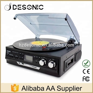 <span class=keywords><strong>Stereo</strong></span> USB mã hóa turntable nhiều ghi lại máy nghe nhạc với đài phát thanh cassette - Product Image 3