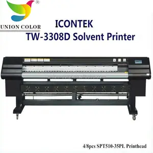 Icontek-impresora de inyección de tinta para exteriores, tw-3308d de impresora solvente