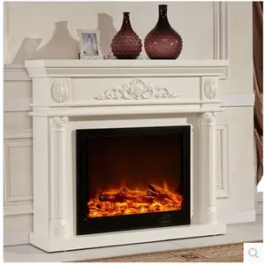 Hot Selling Model 8063 Electric Indoor Decorative Wooden Fireplace for Household Use