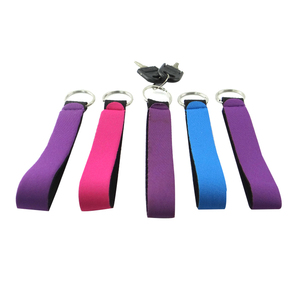 Màu Sắc Rắn Neoprene Keychain Vòng Tay Dây Đeo Dây Đeo Key Chủ Key Fob - Product Image 1