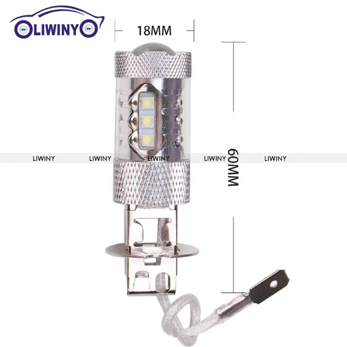 Liwiny harga grosir lampu kabut 2828 16SMD 12V lampu Led 80W H4 Hi/Low bola lampu LED mobil COB lampu kabut 9005 9006 H7 H11