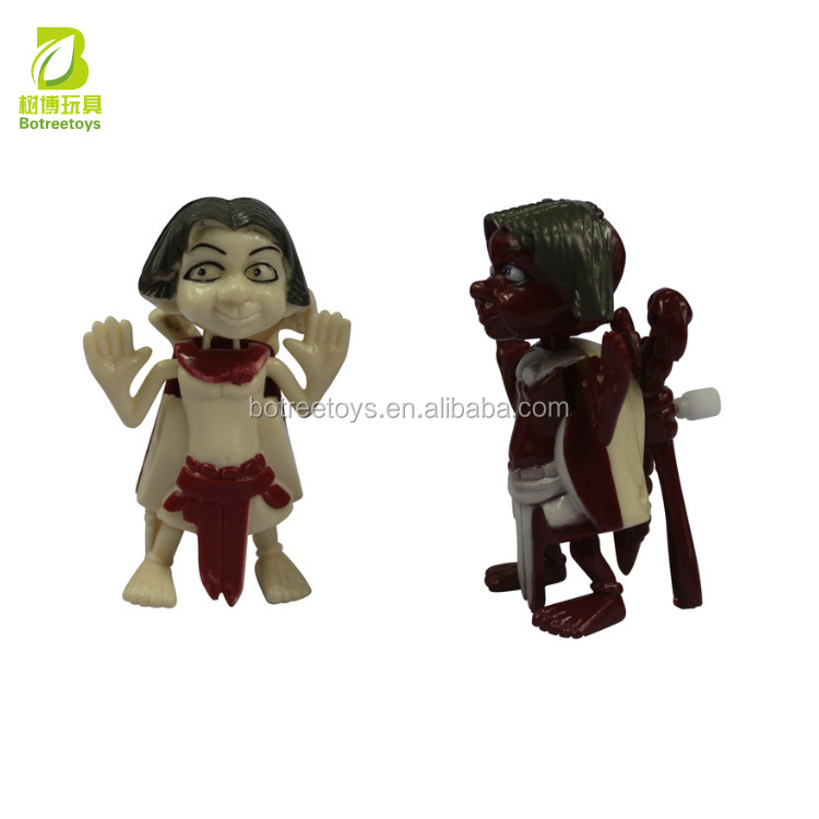Cartoon Primitive Man Wind Up Toys Plastic Clockwork Toy for Kids
