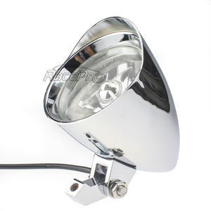 Faro Delantero LED Redondo Personalizado RacePro para Motocicleta <span class=keywords><strong>Harley</strong></span> Choppers Touring Cruiser <span class=keywords><strong>Bobber</strong></span> Cafe Racer - Product Image 3