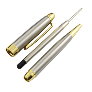 Bolígrafos Metálicos Clásicos de Alta Calidad en Plateado, Dorado y Negro, Bolígrafo Premium de Escritura Fluida con Mecanismo de Giro Elegante - Product Image 6