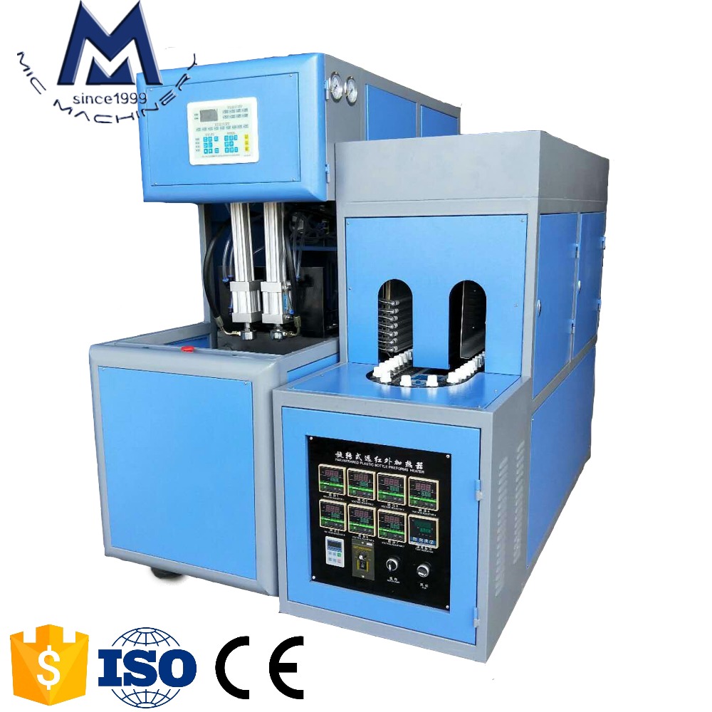 Высокое качество MIC-8Y1 полуавтоматическая пэт пластиковая бутылка выдувного формования машина для пластиковых бутылок воздуходувки