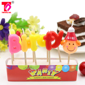 Candele a Forma di Lettera '<span class=keywords><strong>Happy</strong></span> <span class=keywords><strong>Birthday</strong></span>' Uniche per Feste di Compleanno e Halloween, Ecologiche, Senza Fumo, in Cera di Paraffina - Product Image 3